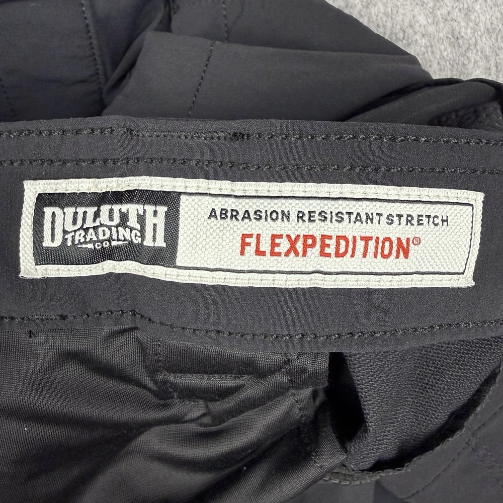 Duluth Trading Pants Mens 46x30 Black Flexpedition Standard Fit Stretch Hiking - Picture 7 of 16